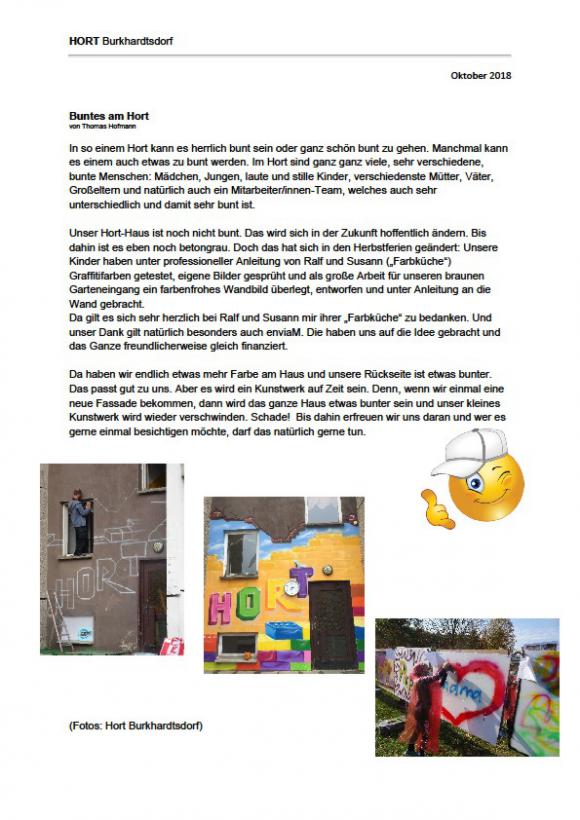 Hort Burkhardtsdorf, Buntes am Hort